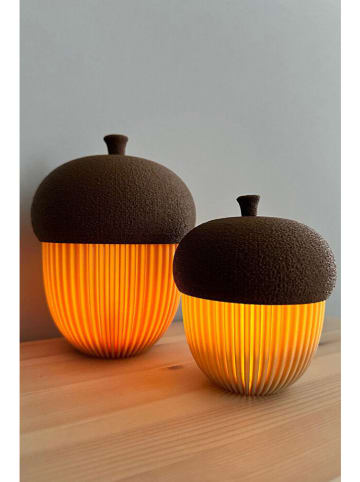 ABERTO DESIGN 2-delige set: theelichthouders crème/bruin