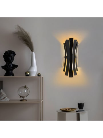 ABERTO DESIGN Lampa ścienna w kolorze czarnym - 17 x 48 cm