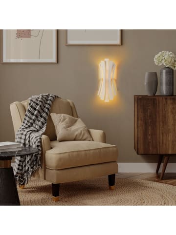 ABERTO DESIGN Wandleuchte in Weiß - (B)17 x (H)48 cm