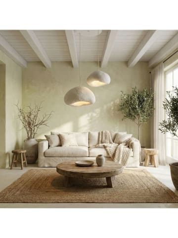 ABERTO DESIGN Hängeleuchte in Weiß - (B)70 x (H)115 cm