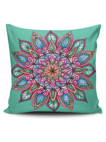 ABERTO DESIGN Kussens turquoise/lichtroze