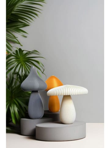 ABERTO DESIGN 3-delige set: deco-objecten wit/goudkleurig/grijs