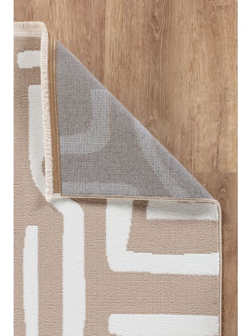 ABERTO DESIGN Dywan w kolorze beżowo-kremowym