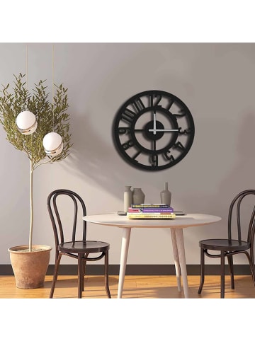ABERTO DESIGN Zegar ścienny w kolorze czarnym - Ø 49 cm