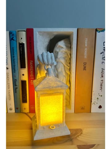 ABERTO DESIGN Podpórka LED w kolorze białym do książek - 15 x 21 cm