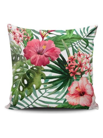 ABERTO DESIGN Kissenhülle in Grün/ Pink