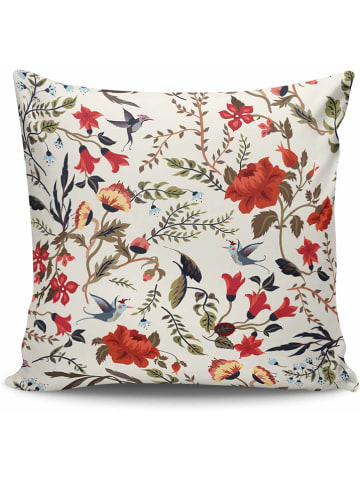 ABERTO DESIGN Kissen in Creme/ Rot