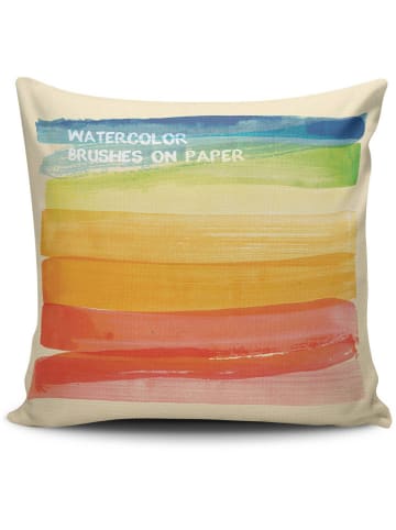 ABERTO DESIGN Kussens rood/geel/lichtblauw