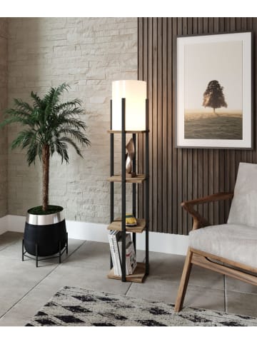 Opviq Lampa stojąca w kolorze czarno-jasnobrązowym - wys. 135 cm