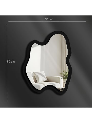 ABERTO DESIGN Spiegel in Schwarz - (B)38 x (H)50 cm