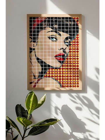 ABERTO DESIGN Ingelijste kunstdruk - (B)33 x (H)48 cm