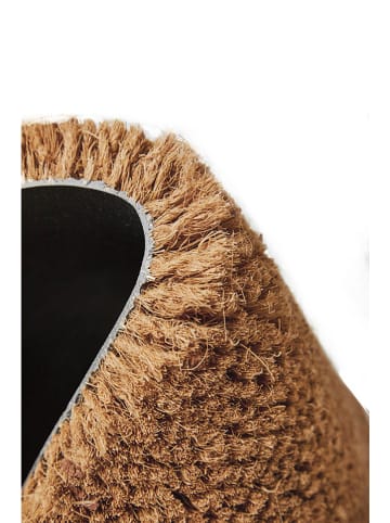 ABERTO DESIGN Deurmat "Porque" lichtbruin/meerkleurig - (L)75 x (B)40 cm