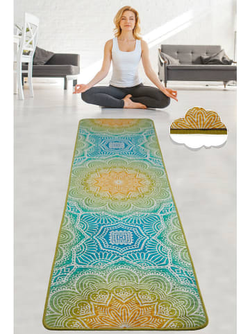ABERTO DESIGN Yogamat groen/blauw