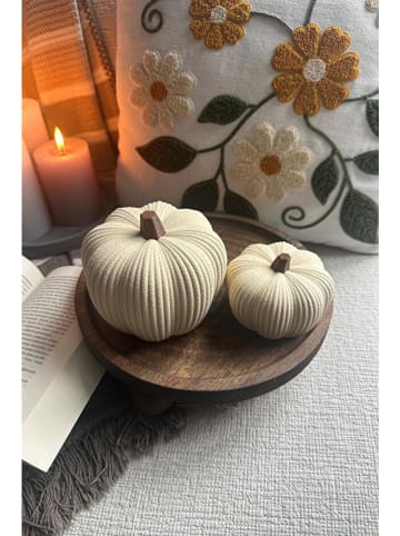 ABERTO DESIGN Dekoracje (2 szt.) w kolorze kremowym