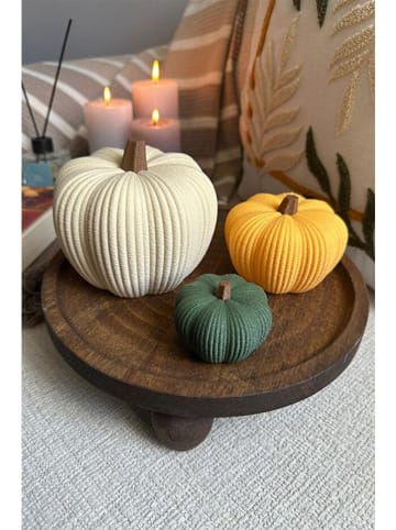 ABERTO DESIGN 3-delige set: deco-objecten crème/geel/turquoise