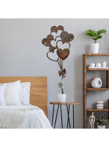 ABERTO DESIGN Wanddecoratie "Rusty Heart" - (B)21 x (H)35 cm