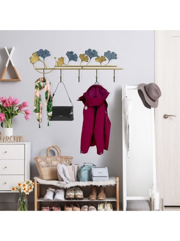 ABERTO DESIGN Wandgarderobe in Gold/ Blau - (B)61 x (H)22,5 cm