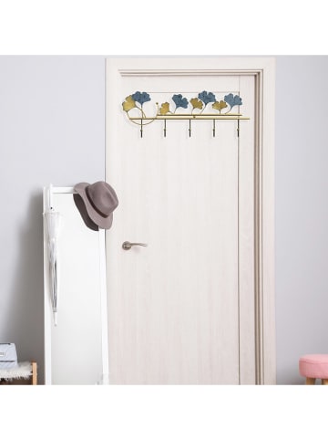 ABERTO DESIGN Wandgarderobe in Gold/ Blau - (B)61 x (H)22,5 cm