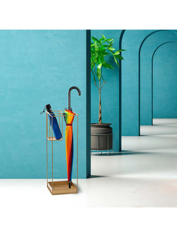 ABERTO DESIGN Parapluhouder goudkleurig - (B)20 x (H)61 cm
