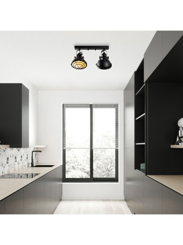 ABERTO DESIGN Deckenleuchte "Spoly" in Schwarz - (B)43 x (H)28 cm