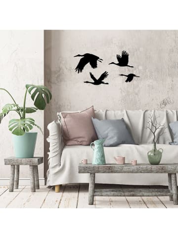 ABERTO DESIGN 4-delige set: wanddecoratie "Stork"