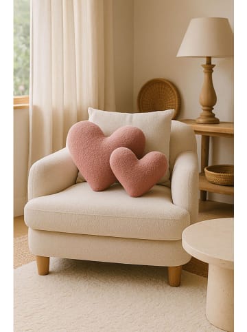 ABERTO DESIGN Kissen in Rosa - (B)42 x (H)45 x (T)12 cm