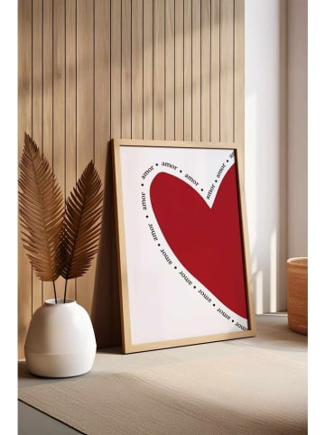 ABERTO DESIGN Gerahmter Kunstdruck - (B)33 x (H)48 cm