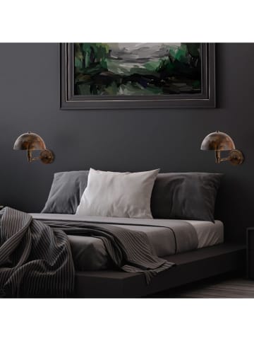 ABERTO DESIGN Wandleuchte in Braun - (H)24 x Ø 20 cm 