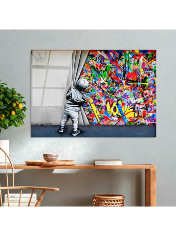 ABERTO DESIGN Kunstdruk op glas - (B)100 x (H)70 cm