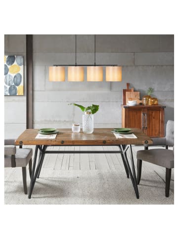 ABERTO DESIGN Lampa wisząca "Valiz" w kolorze beżowo-czarnym - 110 x 25 cm