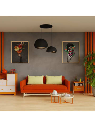 ABERTO DESIGN Hängeleuchte in Schwarz - (B)75 x (H)120 cm