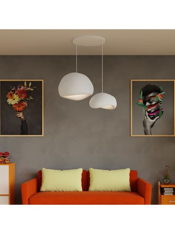 ABERTO DESIGN Hängeleuchte in Weiß - (B)75 x (H)120 cm