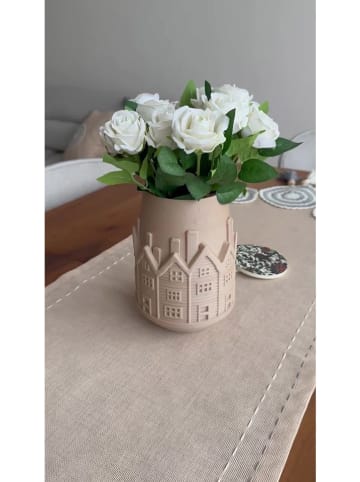 ABERTO DESIGN Vaas beige - (H)20 cm