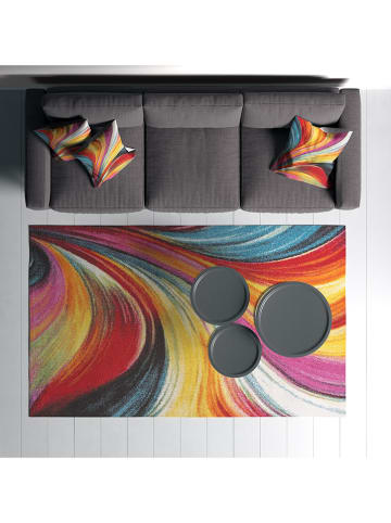 ABERTO DESIGN Kurzflor-Teppich in Bunt