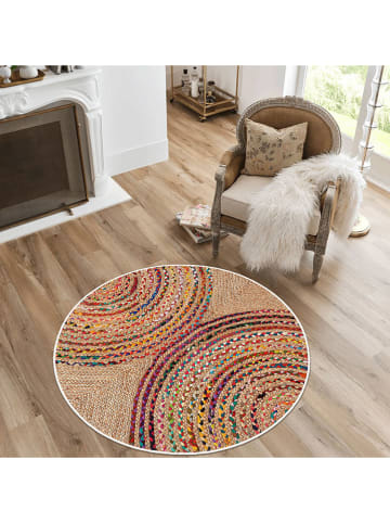 ABERTO DESIGN Laagpolig tapijt beige/meerkleurig