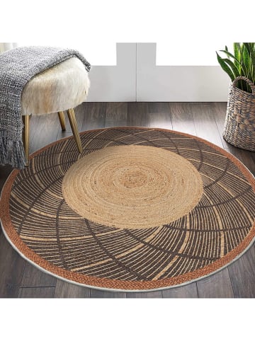 ABERTO DESIGN Laagpolig tapijt beige/antraciet