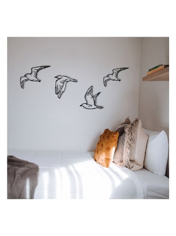 Evila Wanddecoratie "Zevahir" zwart - (B)100 x (H)24 cm