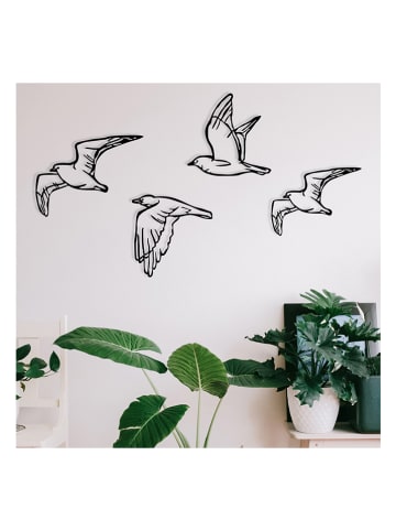 Evila Dekoracja ścienna "Zevahir" w kolorze czarnym - 100 x 24 cm