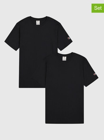 Champion 2er-Set: Shirts in Schwarz