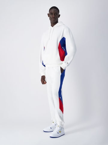 Champion Hoodie in Weiß/ Rot/ Blau