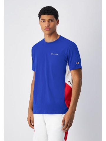 Champion Shirt in Blau/ Weiß/ Rot
