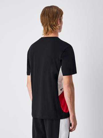 Champion Shirt in Schwarz/ Rot/ Weiß