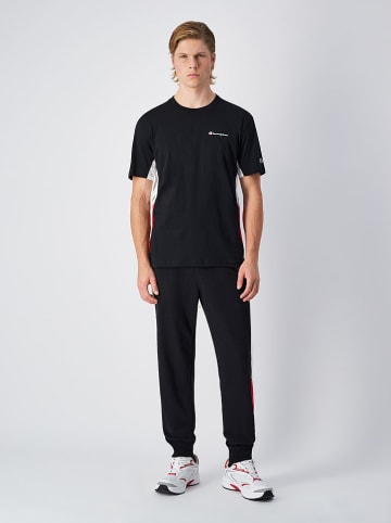 Champion Shirt in Schwarz/ Rot/ Weiß