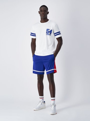 Champion Shirt in Weiß/ Blau