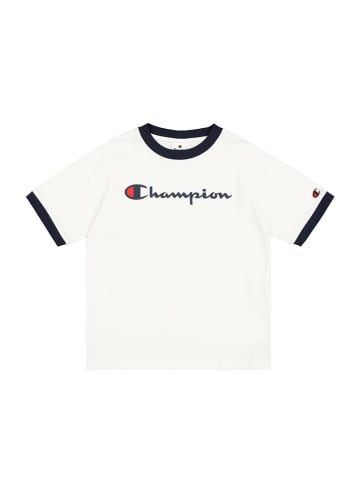 Champion Shirt in Creme/ Dunkelblau