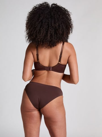 Hunkemöller Biustonosz-minimizer "Nina" w kolorze brązowym