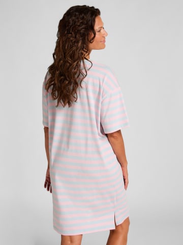 Hunkemöller Nachthemd in Hellblau/ Rosa