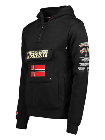 Geographical Norway Hoodie "Gymclass" in Schwarz