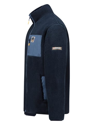 Geographical Norway Kurtka polarowa "Urock" w kolorze granatowym