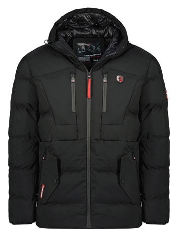 Geographical Norway Doorgestikte jas "Cachot" zwart